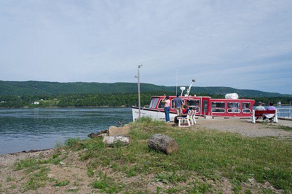 Puffin tour boat, near Sydney Mines.